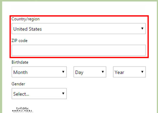 أكواد التحقق في إنشاء Hotmail بالعربي