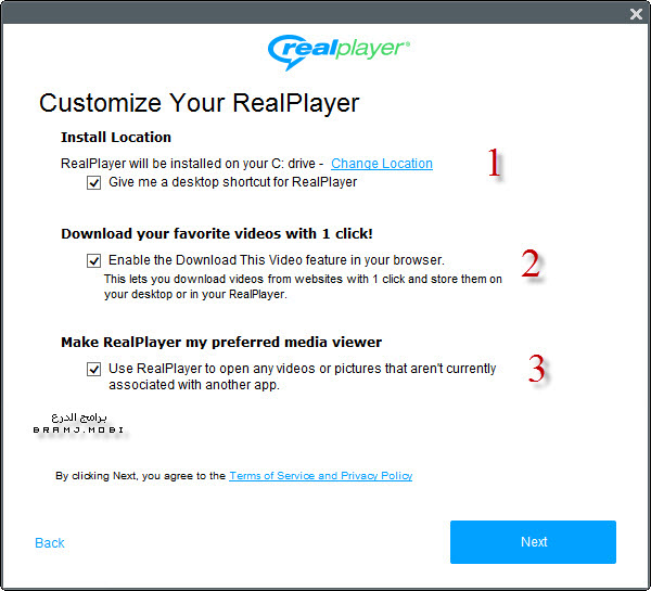 خيارات تنصيب الريل بلاير خيارات تنصيب الريل بلاير